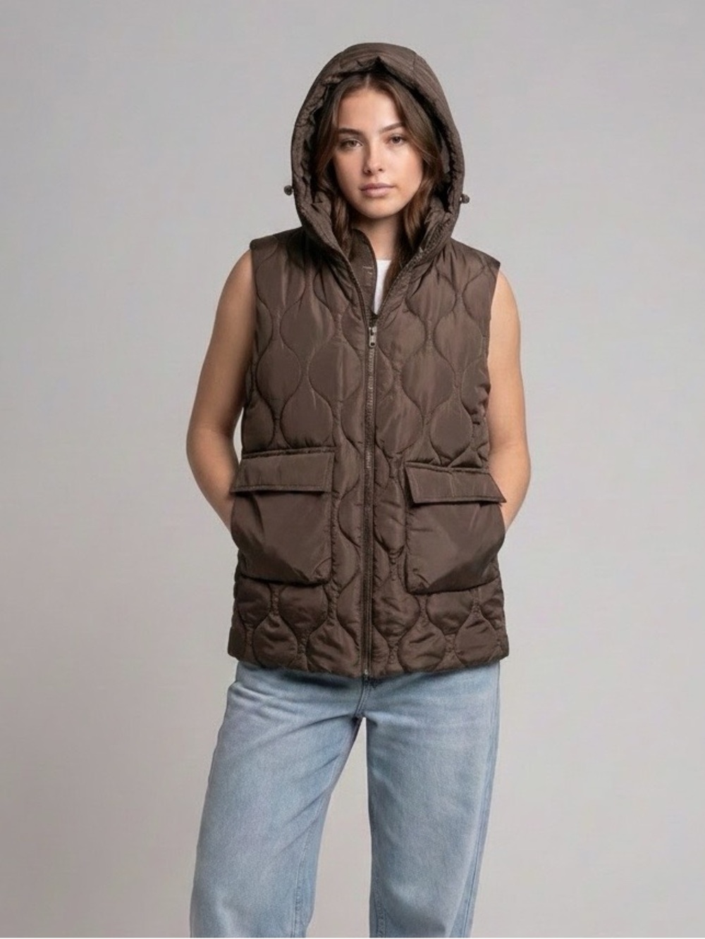 NWT ZARA Long Puffer Vest Sz 13-14